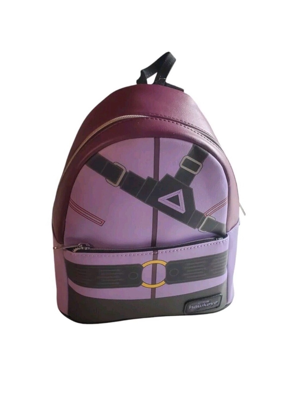 Funko Marvel Hawkeye Mini Backpack Purple/Black Faux Leather Zip